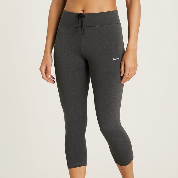 Nike Pants - Nike Dri-FIT Running Capri Leggings Gray Size M